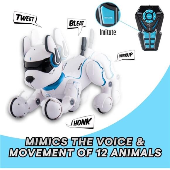 Top Race Programmable Robotic Dog Toy - Remote Control Pet with Touch Function - Picture 2 of 7